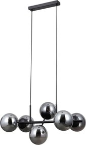 Italux Molite PND-1098-6-BK Függőlámpa 6x40W/E14 IP20
