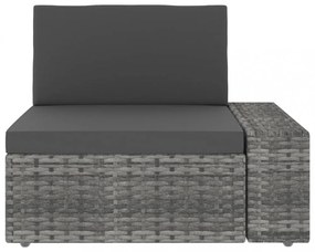 7 részes szürke polyrattan kerti ülőgarnitúra