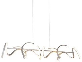 Design lógólámpa ezüst fényerőszabályzóval, LED-del - Krisscross