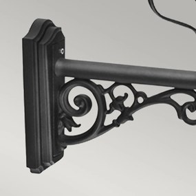 Elstead Lighting WILMSLOW WSLB1-BLACK Fali lámpa 1x200W/E27 IP23