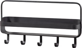 Fém polc fürdőszobába RAKKA 56x29 cm, fekete