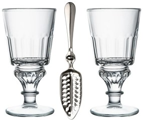Pohár és rozsdamentes kanál készlet 300 ml Absinthe – La Rochére