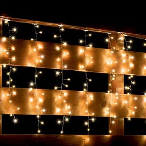 Karácsonyi Girland fényfüggöny kültéri és beltéri 3&#215;0,5 m &#8211; Meleg fehér