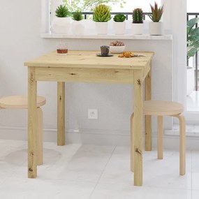 SENDI Étkezőasztal Tölgy Színben 80 cm