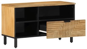 barna tömör mangófa TV-szekrény 80 x 33 x 46 cm