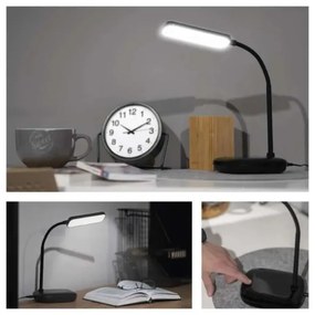 LED Dimmelhető flexibilis asztali lámpa LED/12W/230V 3000K/4000K/6500K fekete