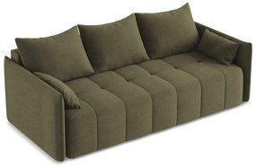 Khaki kinyitható-tárolóhelyes kanapé 225 cm Moku – Makamii