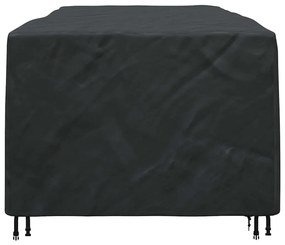 Kültéri bútorhuzat Fekete 300 x 110 x 70 cm 420D
