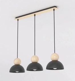 Emibig modern skandináv függeszték kaki fekete emi1676/3