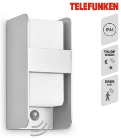 Telefunken 321104TF-Érzékelős kültéri fali lámpa 1xE27/12W/230V IP44 fehér