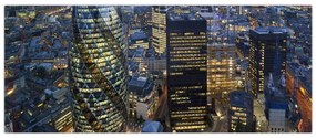 Kép - London esti panorámája (120x50 cm)