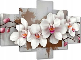 Vászonkép 100x70 Fehér orchidea