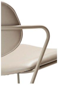 Bézs bőrutánzat fotel Zed – DAN-FORM Denmark