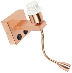 Modern réz fali lámpa rugalmas karral - Brescia Combi