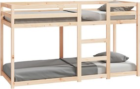 vidaXL tömör fenyőfa emeletes ágy 75x190 cm