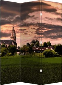 Paraván - Táj templommal (126x170 cm)
