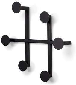 Fekete fém fali fogas Bottoni – Spinder Design
