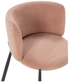 Barackszínű kárpitozott étkezőfotel szett 2 db-os Ginny – MOME