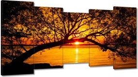 Vászonkép 150x80 Tengerpart Fa Tenger