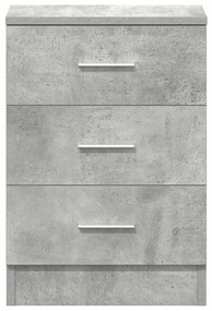 2 db betonszürke szerelt fa éjjeliszekrény 38 x 35 x 56 cm