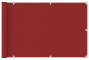 piros HDPE erkélyparaván 90 x 400 cm