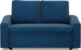 Zeus kanapé, kordbársony, hab töltet, döntött kartámasz, kék