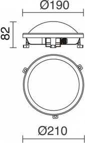 Novolux FAR 107I-L0212B-01 Süllyesztett mennyezeti lámpa 1x12W/LED 840LM IP54