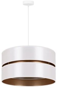 Duolla - Csillár zsinóron DUO 1xE27/15W/230V átm. 40 cm fehér/arany
