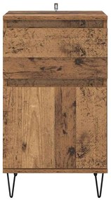 Széf fiókkal Régi fa 35 x 40 x 70 cm Faanyag