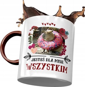 Kapibara Bordó Bögre Születésnap Névnap Ajándék Nyomtatott Fotóval