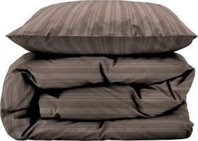 Szürkésbarna egyszemélyes hosszabbított damaszt ágyneműhuzat 140x220 cm Noble – Södahl