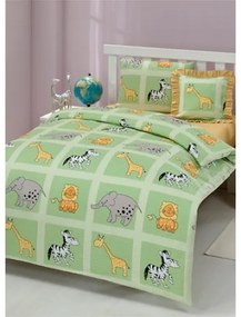 Afrika zöld pamut gyermeklepedő TiaHome - Detský set 130x90cm + 65x45cm
