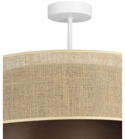 SARTA felületre szerelhető csillár 1xE27/60W/230V barna/juta