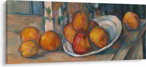 Kép - Paul Cézanne, Still Life with Milk Jug and Fruit, reprodukciók (120x50 cm)