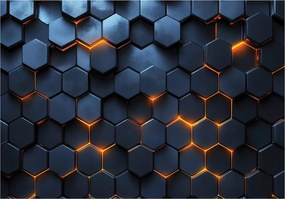 3d fotótapéta Effekt Beton Fém absztrakt Modern Nappali