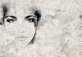 Fotótapéta Nő Arc Beton Absztrakt Tapéta Hálószoba Nappali 254x184