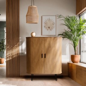 Magaskomód Tölgy Színben. TRISH 100 cm.