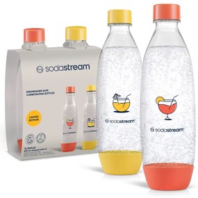 Sodastream Fuse Orange/Yellow palack 2x 1 l , mosogatógépben mosható