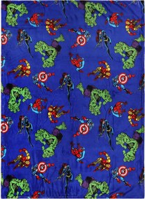 Marvel Bosszúállók ágytakaró/takaró sötétkék 120x150 cm