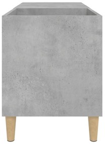 betonszürke szerelt fa hanglemezszekrény 84,5x38x48 cm