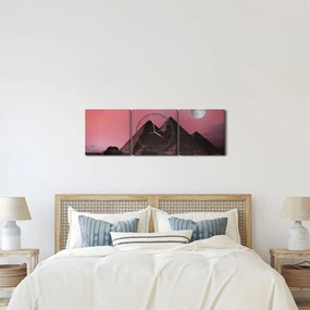 Kép - Piramisok giza, Egyiptom (órával) (90x30 cm)