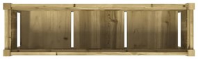 impregnált fenyőfa kerti virágláda lábakkal 110 x 31 x 70 cm