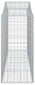 20 db íves horganyzott vas gabion kosár 200x50x100/120 cm