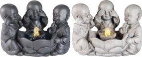 Háztartási szökőkút led Buddha 3db 32cm szoba kicsi
