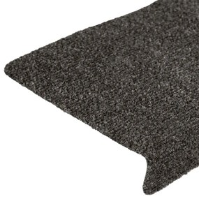 30 db antracitszürke öntapadó lépcsőszőnyeg 65x21x4 cm