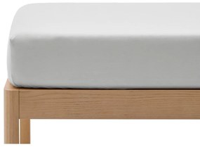Fehér gumis pamut-perkál lepedő 70x140 cm Fleno – Kave Home