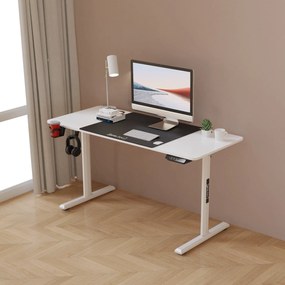 [pro.tec] Állítható magasságú íróasztal Hayward Fehér/Fekete