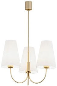 Argon 6267 - Csillár rúdon SAFIANO 3xE27/15W/230V arany