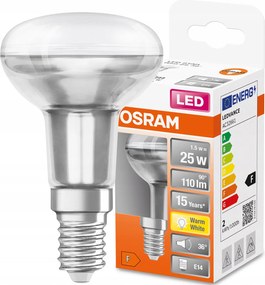 Led izzó E14 R50 1,5W 25W 110lm 2700K 36° Osram