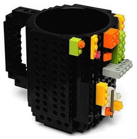 Lego bögre 340ml Fekete: fekete